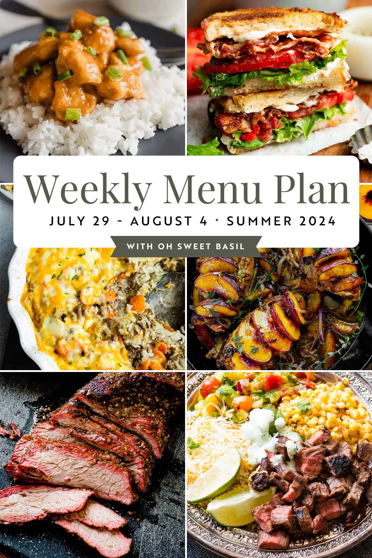 Weekly Menu Plan – July 29 – August 4